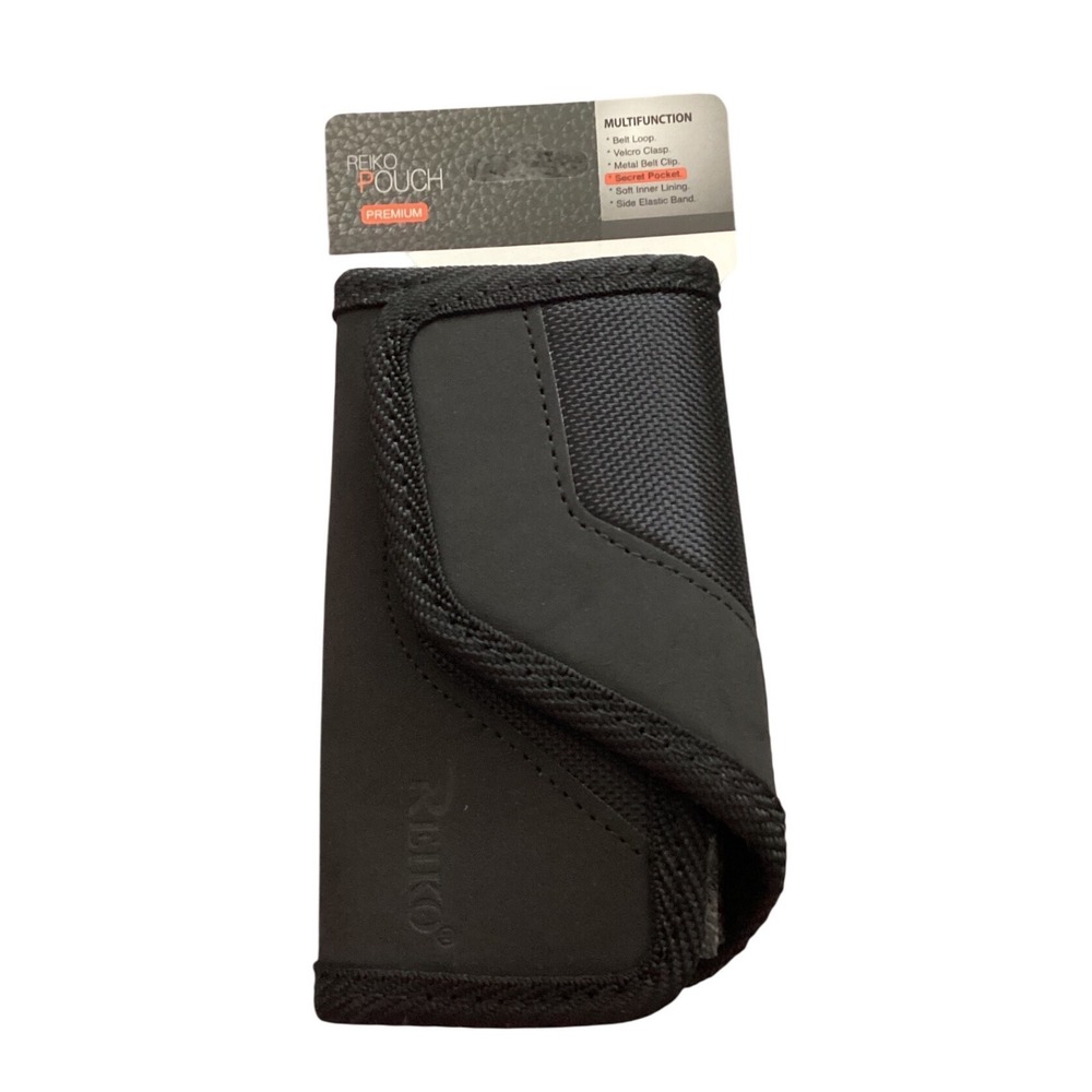 Reiko Pouch Premium Multifunction Belt Clip Pouch Case Black‎